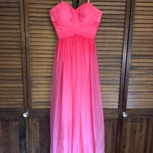 La Femme Fashions Strapless Ombré Dress
